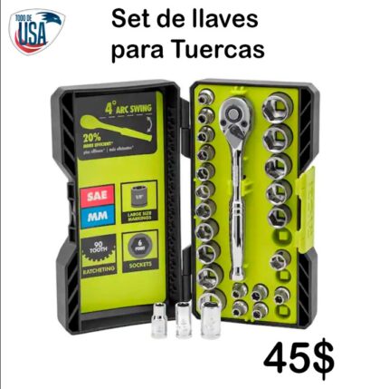 Set de llaves para tuercas
